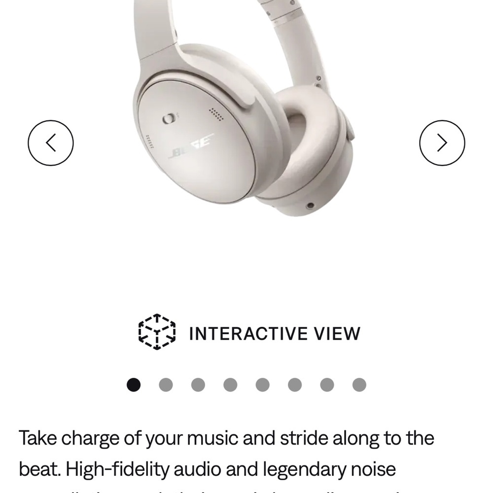 Bose Silver Wireless Headphones
